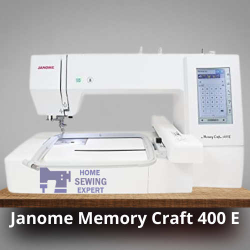 Janome Memory Craft 400E - best custom hat embroidery machine