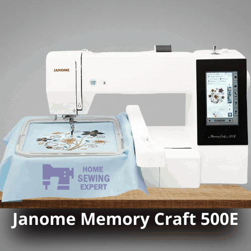 Janome Memory Craft 500E - best single needle embroidery machine