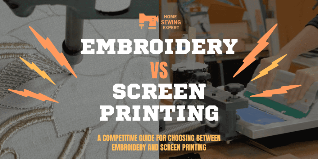 Embroidery Vs Screen Printing - Comparison by home sewing expert