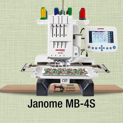Janome MB-4S: Cheap Multi-needle Embroidery Machine for Custom Designing. 