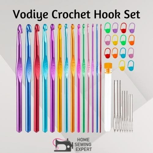 Vodiye Crochet Hooks Set: Metallic Best Crochet Hook for Beginner