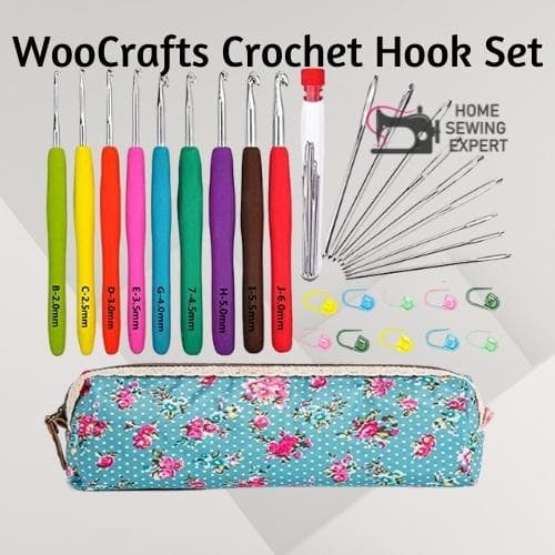 WooCrafts Crochet Hooks Set: Best Budget Crochet Hook for Beginners