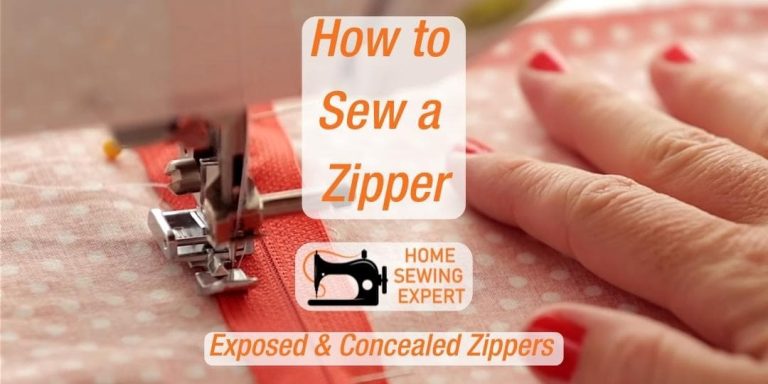 How to Sew in a Zipper on a Pouch or a Dress: Exposed & Concealed Zipper Sewing in Quick & Easy Step
